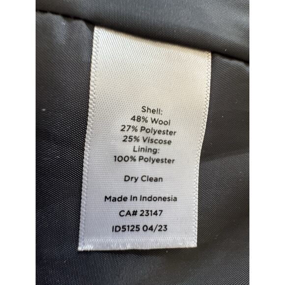 Talbots Shetland Officer Jacket Blazer Women’s 16 Petite Apple Plaid Wool Blend - Picture 11 of 11